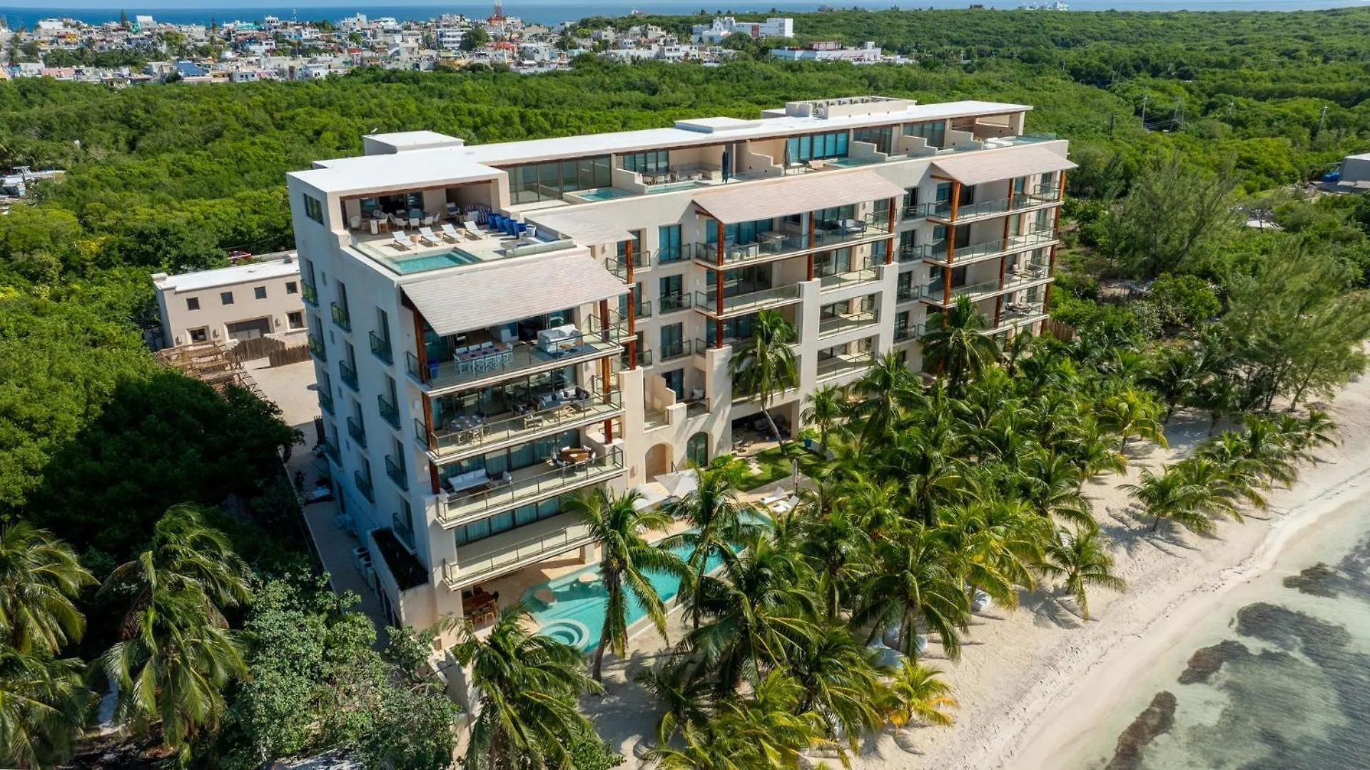 5Br Luxury Beachfront Penthouse W/ Private Pool Isla Mujeres Daire